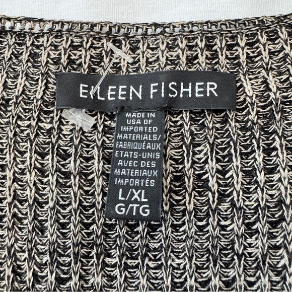 Eileen Fisher Large / XL Open Front Mid Length Cardigan ~ Minimalist Layering - Picture 7 of 8